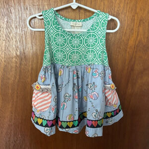 Matilda Jane Its A Parade Sleeveless Dress Size 2